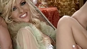 Graceful cougar Tylene Buck posing in sexy lingerie