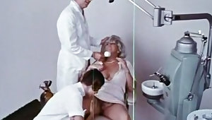Busty and dirty mature lady in the office of a dentist