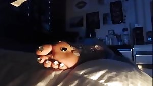 Cute friend Glitter sleeping feet pt