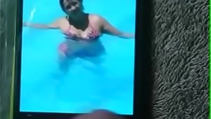 My favorite slut Gerardina in the sex pool