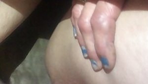 Hot cougar violated, fucked and creampied by husbanld's friend POV style
