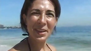 Busty mature wife – vacation sex